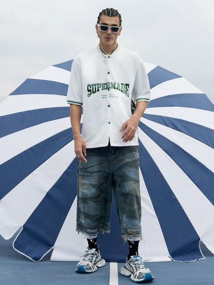 Original Camouflage Spliced Baseball T-Shirt - 2350 