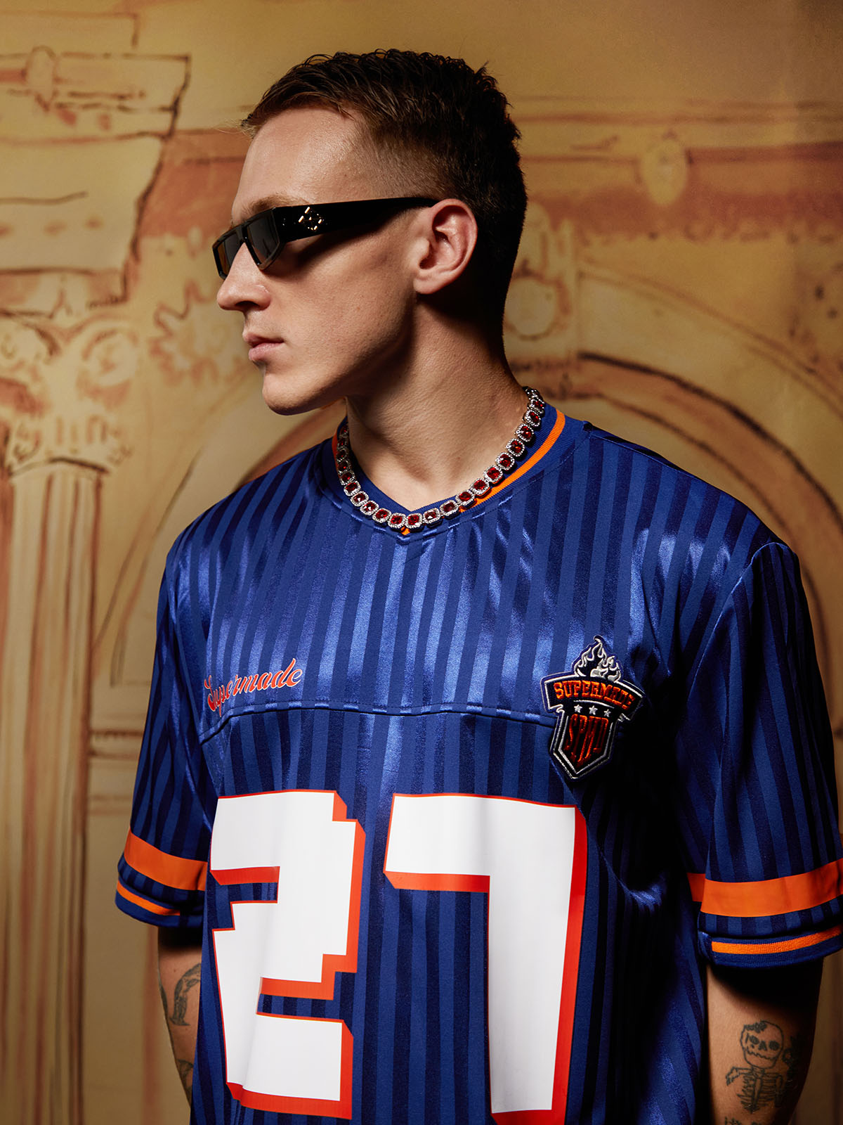 Original Striped Baseball Jersey T-Shirt - 2394 