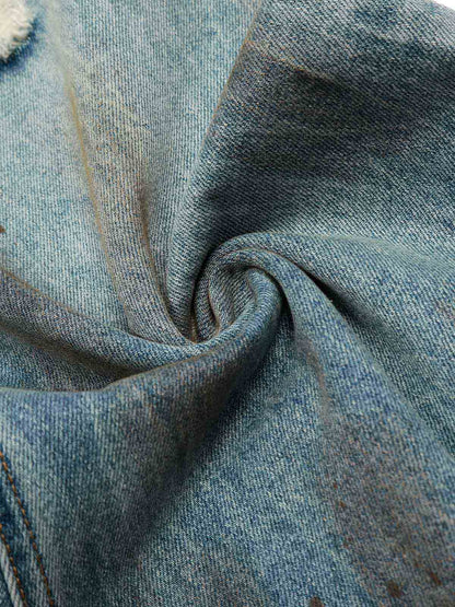 Washed Distressed Ripped Barrel Jeans - 2445 