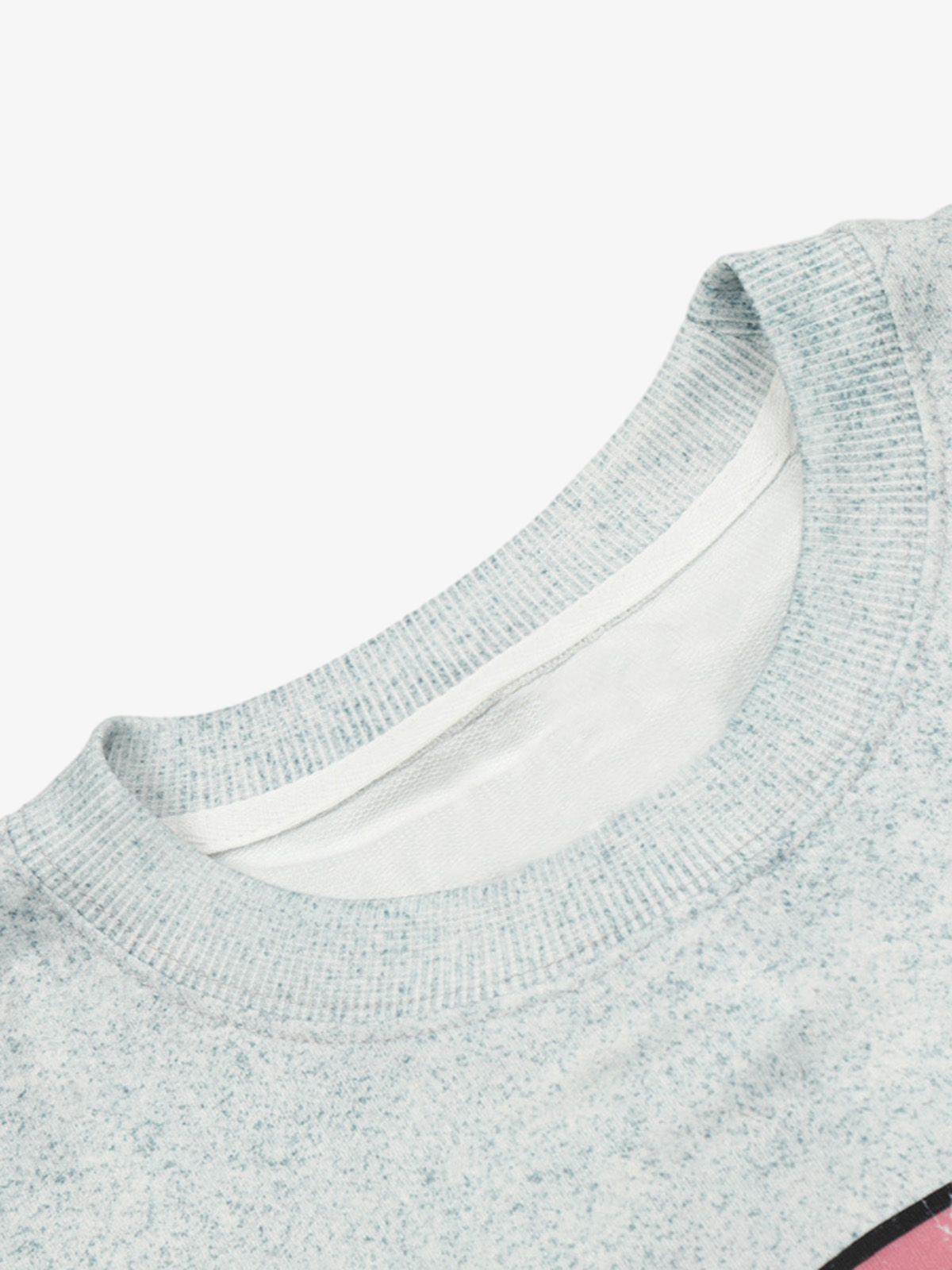 Washed Lettering Print Long Sleeve T-shirt 