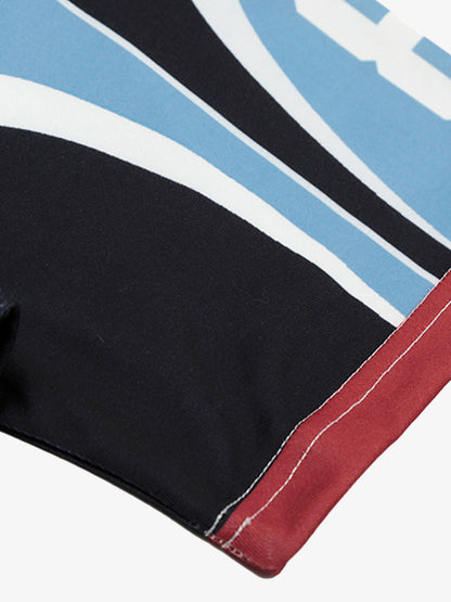 Floral Print Jersey V Neck T-Shirt 