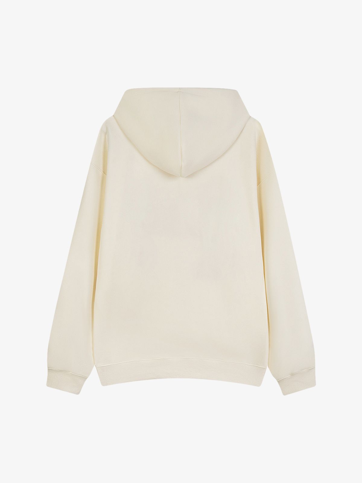 Thesupermade Fur Patchwork Embroidered Stitching Hoodie 