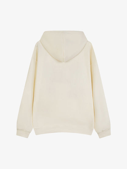 Thesupermade Fur Patchwork Embroidered Stitching Hoodie 