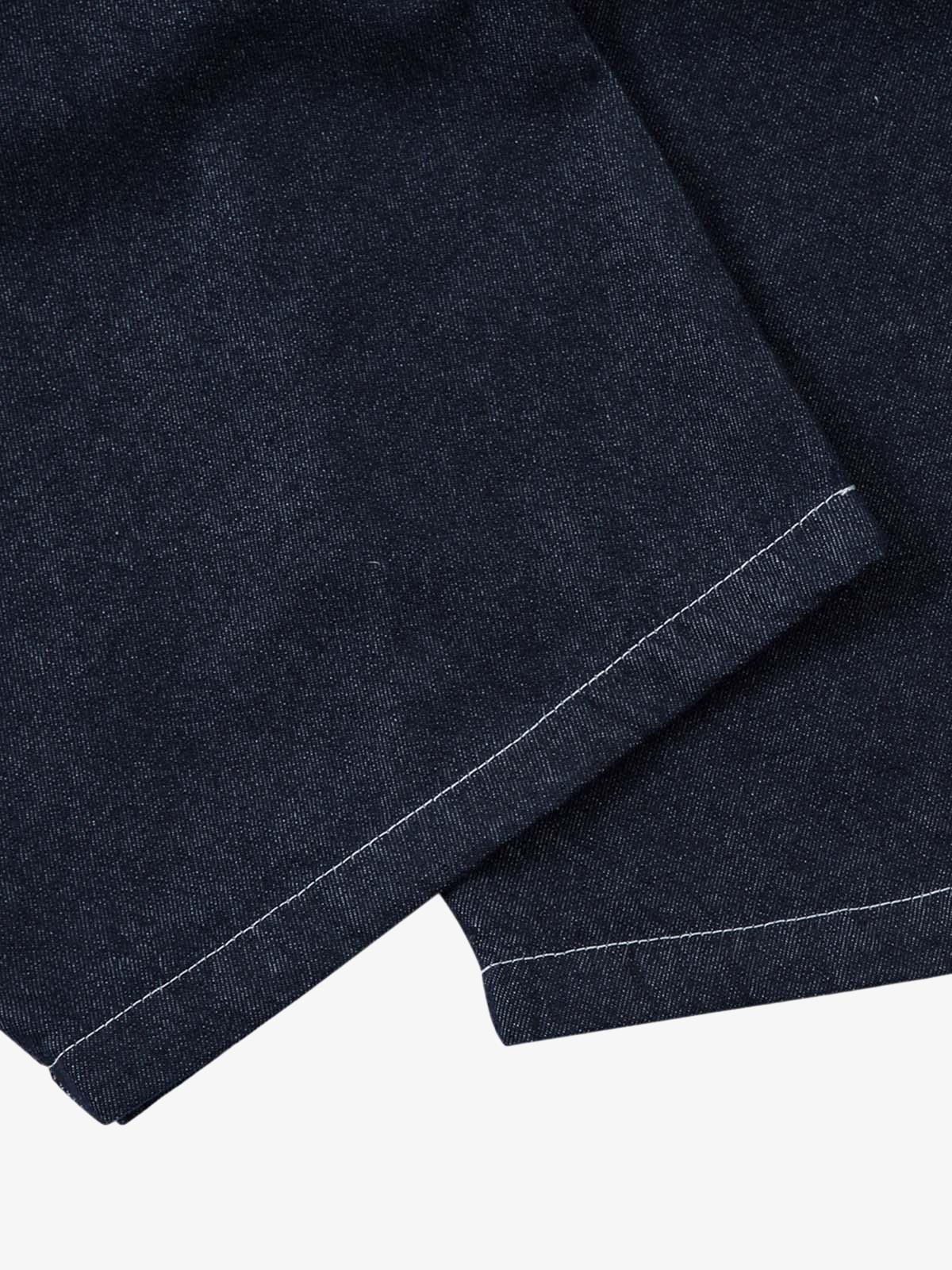 Deconstructed Contrast Stitching Pleated Baggy Barrel Jeans - 2343 