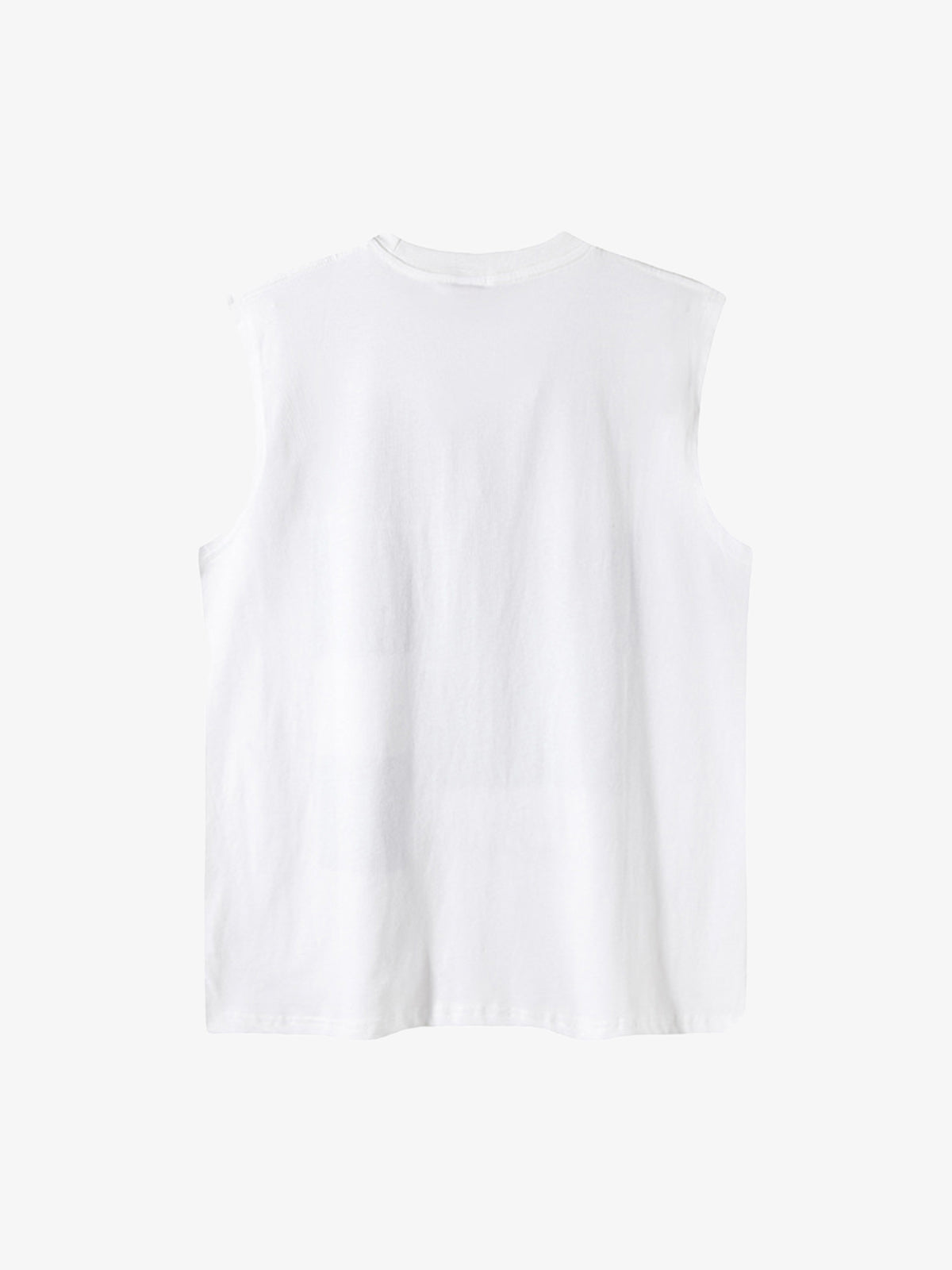 Graphic Rock Singer Print Metal Tag Vest 