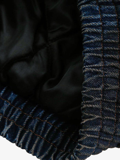 Thesupermade Washed Denim Fur Hooded Jacket - 2265 