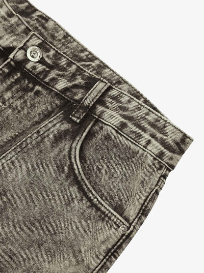 Thesupermade American Street Style Washed Distressed Work Jeans - 2354 