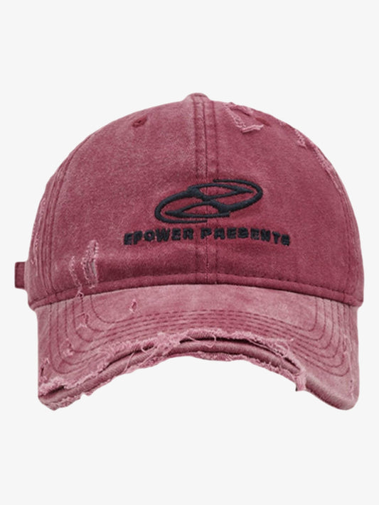 Thesupermade Ripped Denim Baseball Cap - 2028 