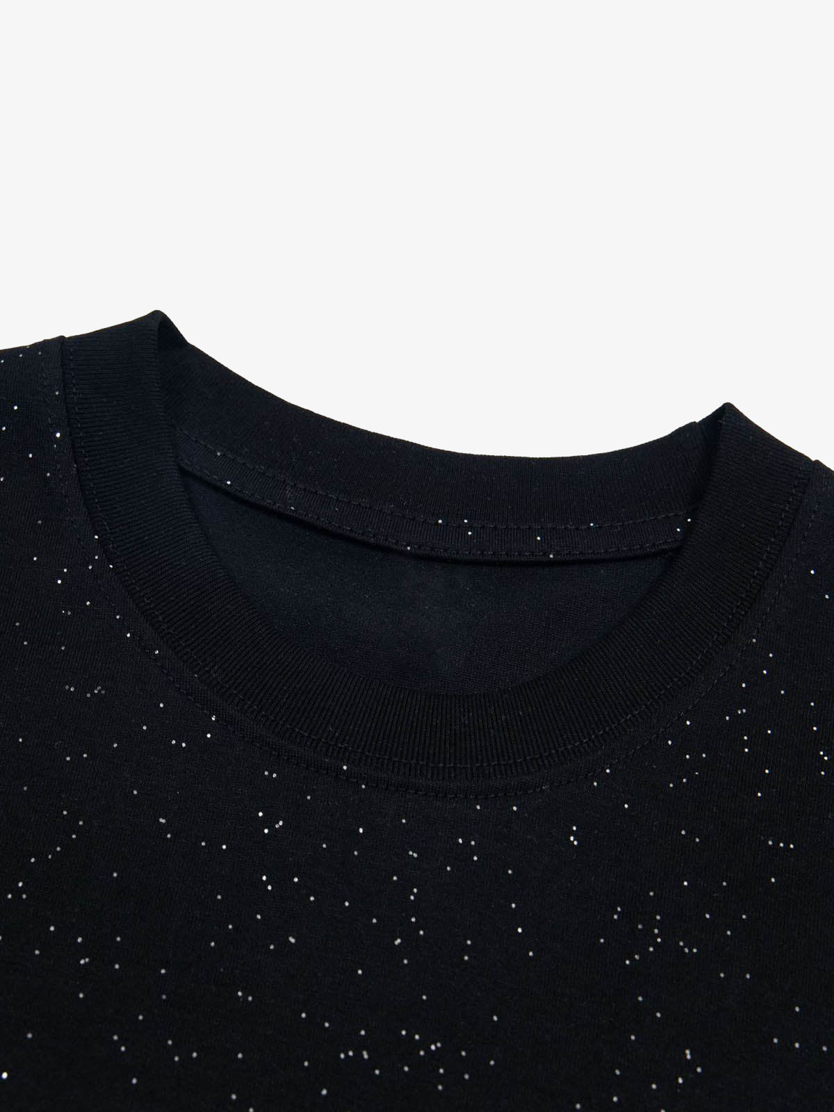 Retro Heavy Starry Sky Print Font Design Short-sleeved T-shirt 