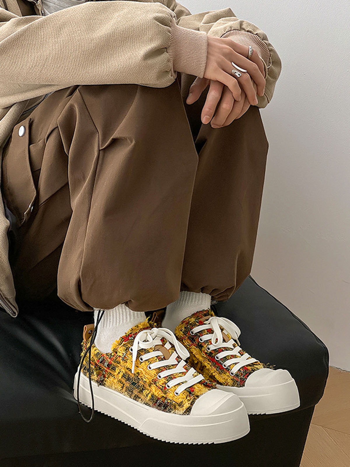 Retro Canvas Irregular Sneakers
