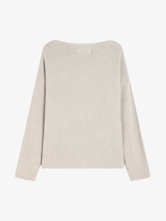 Thesupermade Star Cutout Boatneck Sweater 