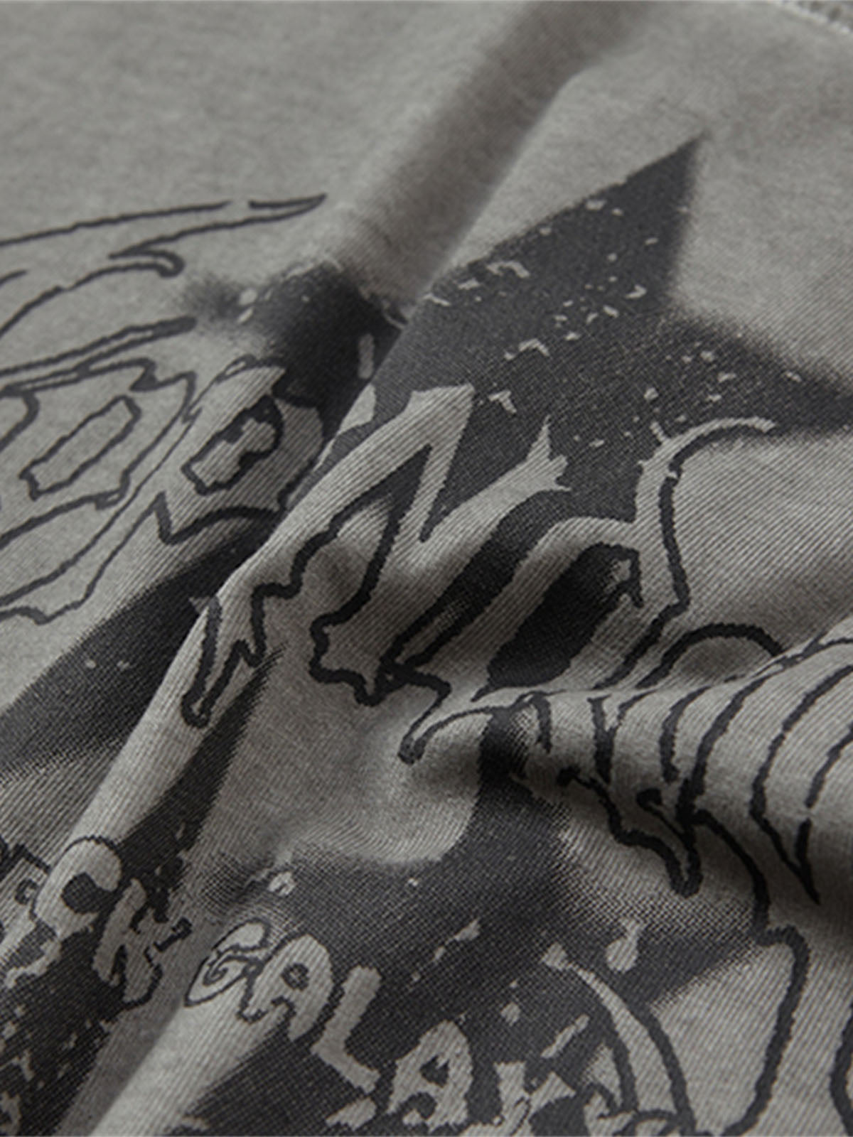 Washed Star Print Vest 