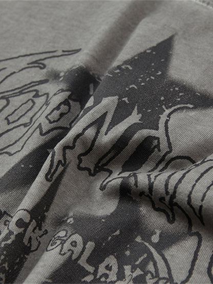 Washed Star Print Vest 