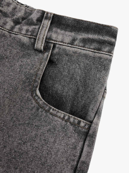 Thesupermade Street Stitching Multi-Pocket Workwear Washed Jeans - 2209 