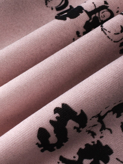 Wasteland Style Distressed Graffiti Hoodie 