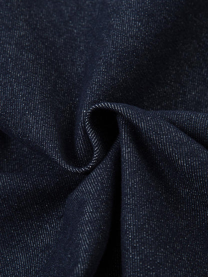 Deconstructed Contrast Stitching Pleated Baggy Barrel Jeans - 2343 