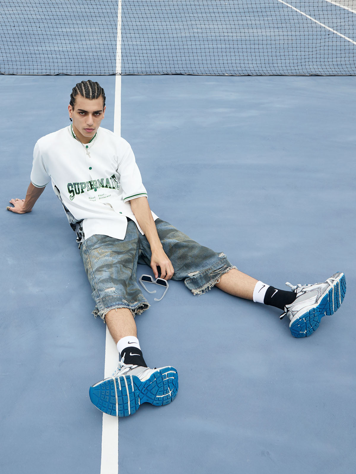 Original Camouflage Spliced Baseball T-Shirt - 2350 